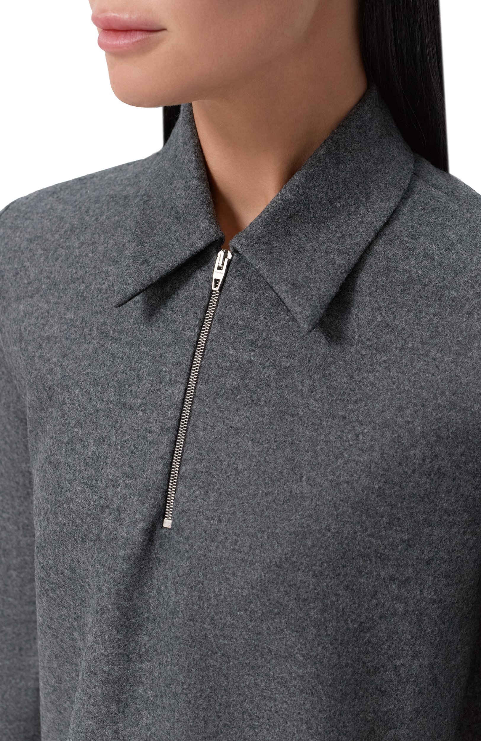 Шерстяное платье JIL SANDER серого цвета по цене 178500 руб., арт. J02CT0701/J40045, фото 4 Шерстяное платье JIL SANDER, арт. J02CT0701/J40045, фото 4