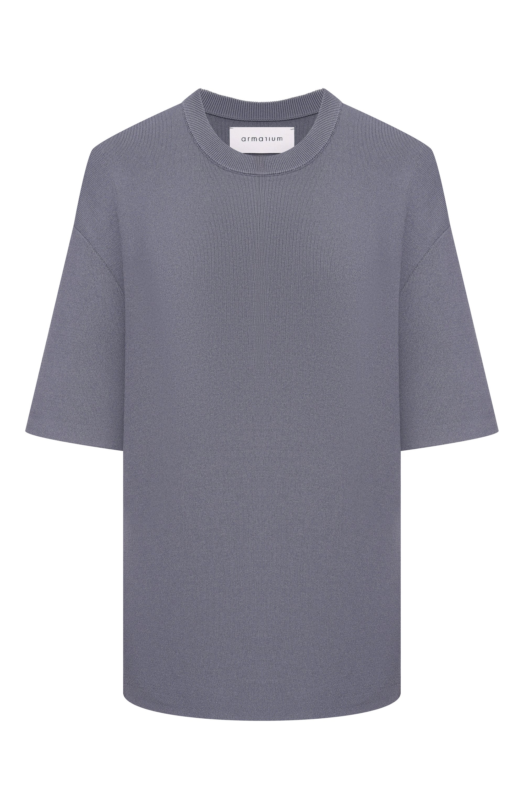 Пуловер из вискозы ARMARIUM серого цвета по цене 73350 руб., арт. ARMFWKN05/V016, фото 1 Пуловер из вискозы ARMARIUM, арт. ARMFWKN05/V016, фото 1