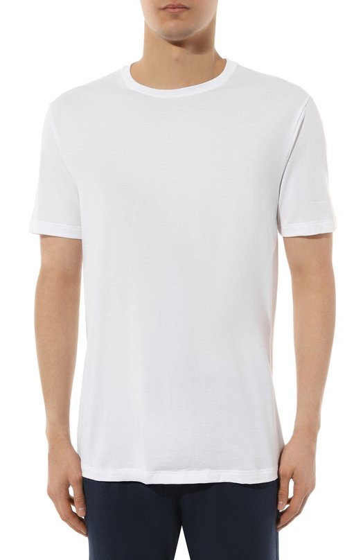 Хлопковая футболка Hanro 075430 Белый  075430 Фото 3