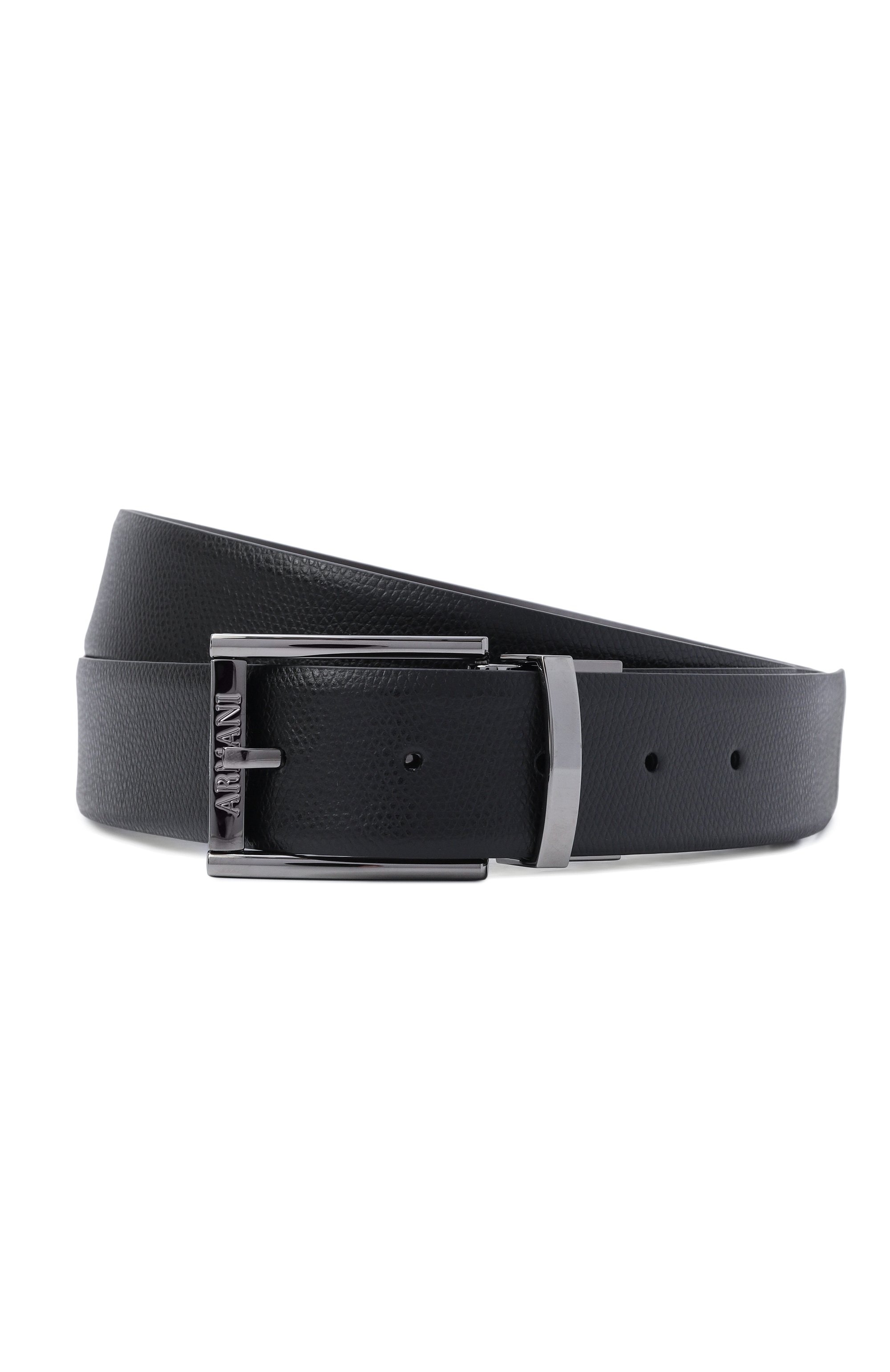Двусторонний ремень EMPORIO ARMANI черного цвета по цене 36950 руб., арт. Y4S071/YKL1J, фото 1 Двусторонний ремень EMPORIO ARMANI, арт. Y4S071/YKL1J, фото 1