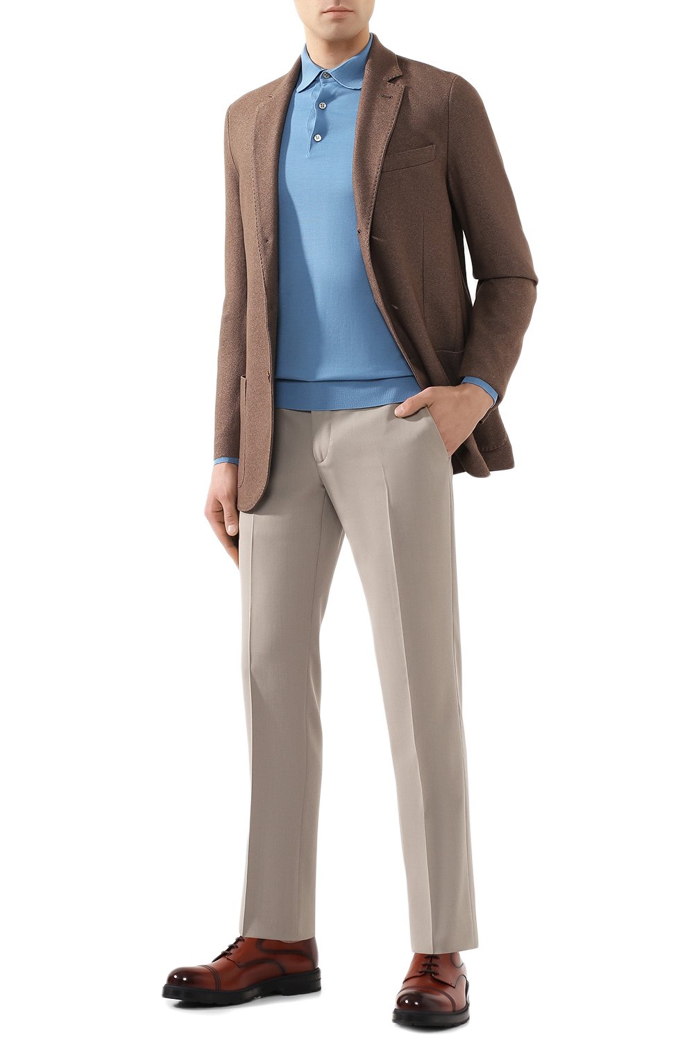 Брюки из смеси шерсти и хлопка LORO PIANA, арт. FAL0398, фото 2