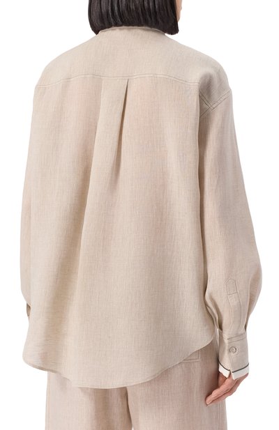 Льняная рубашка BRUNELLO CUCINELLI, арт. MM633RD646, фото 4