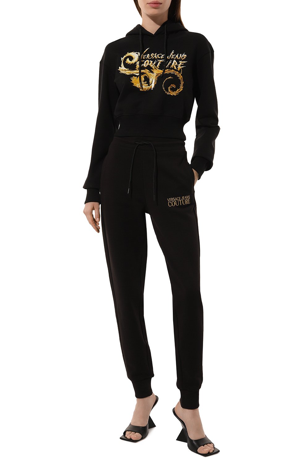 Хлопковые джоггеры VERSACE JEANS COUTURE, арт. 77HAAT06/CF01T, фото 2