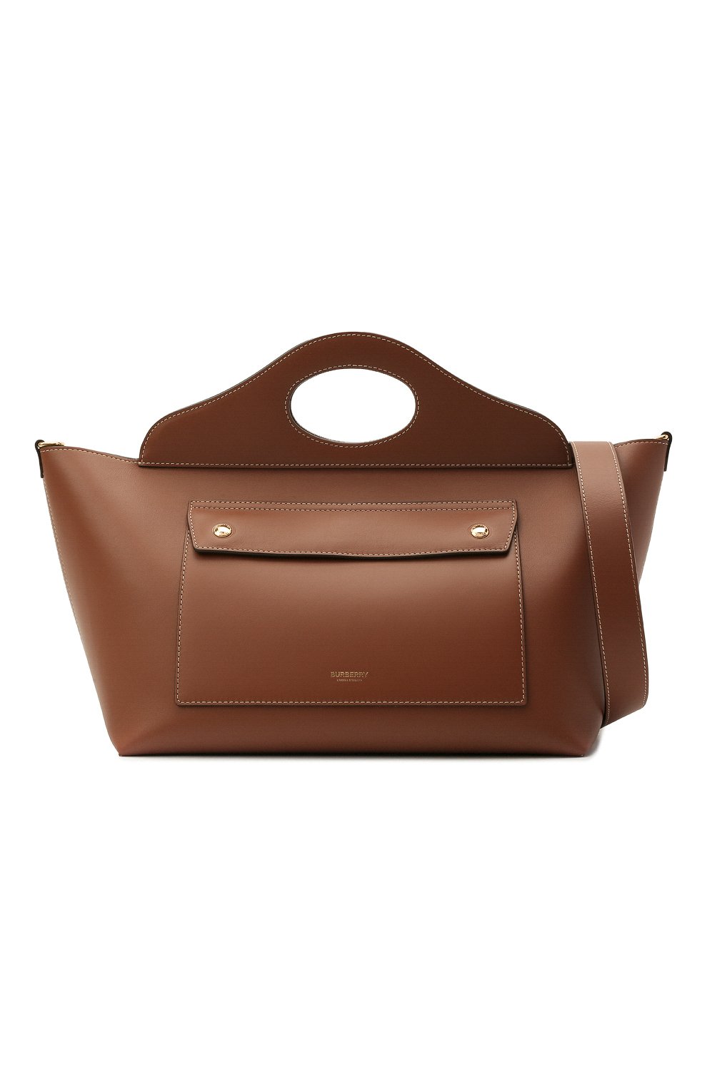 Сумка-тоут pocket bag small BURBERRY коричневого цвета по цене 199500 руб., арт. 8041746, фото 7 Сумка-тоут pocket bag small BURBERRY, арт. 8041746, фото 7