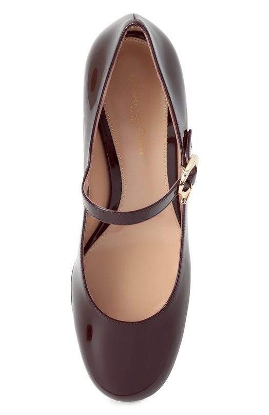 Лакированные туфли Mary Ribbon 45 Gianvito Rossi G22101.45RIC.VERB0UR Бордовый  G22101.45RIC.VERB0UR Фото 6