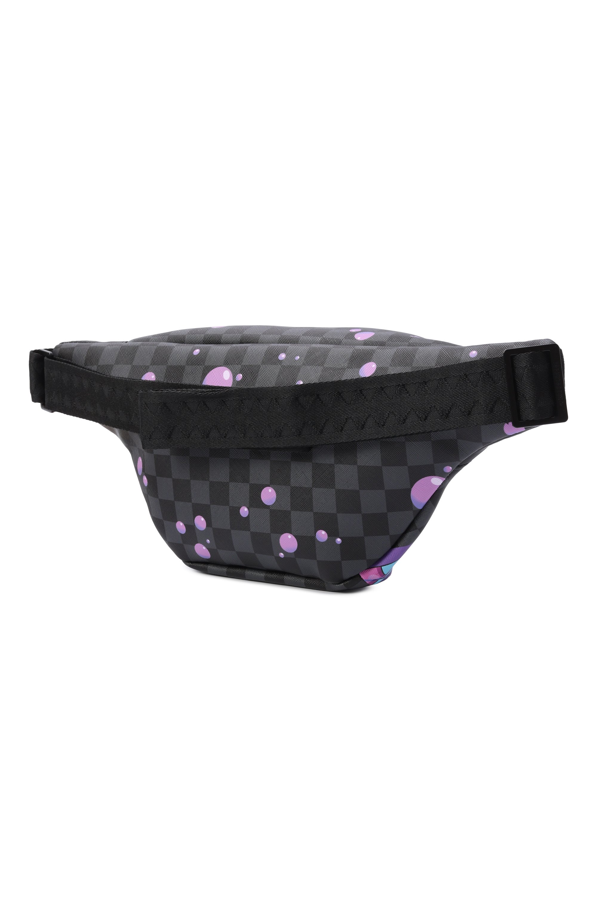 Поясная сумка purple slime takeover SPRAYGROUND темно-серого цвета по цене 10900 руб., арт. 910B8956NSZ/PURPLE SLIME TAKE0VER CR0SSB0DY SAVVY, фото 2 Поясная сумка purple slime takeover SPRAYGROUND, арт. 910B8956NSZ/PURPLE SLIME TAKE0VER CR0SSB0DY SAVVY, фото 2