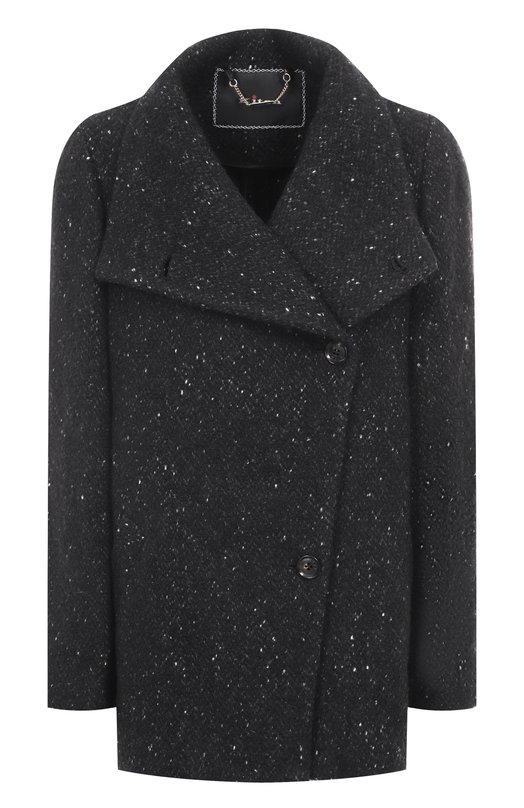 Пальто из шерсти и кашемира Kiton D60606K0529G01 Чёрный D60606K0529G01