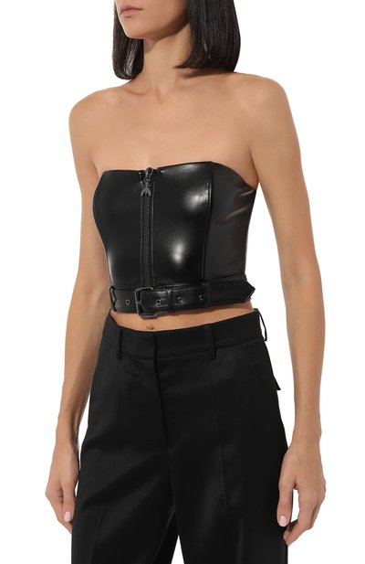 Топ из экокожи PATRIZIA PEPE, арт. 8C0658_E005, фото 3