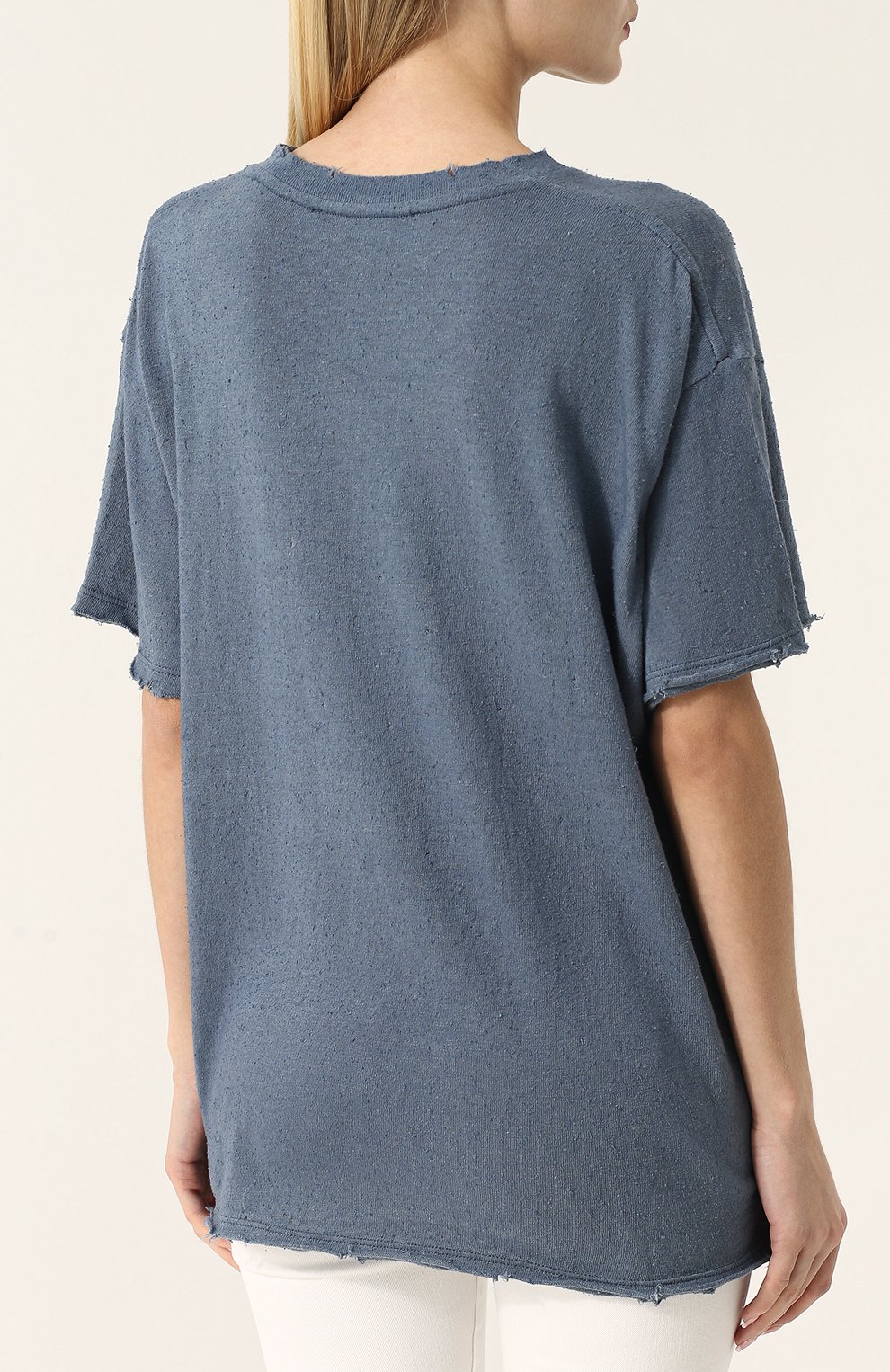 Футболка свободного кроя из смеси хлопка и шелка IRO, арт. 18SWP19AKALVA, фото 4