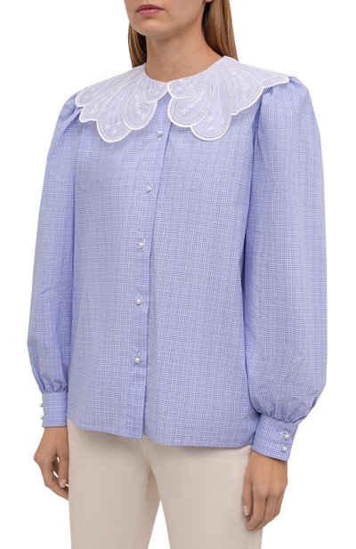 Хлопковая блузка ALESSANDRA RICH, арт. FAB2658-F3389, фото 3