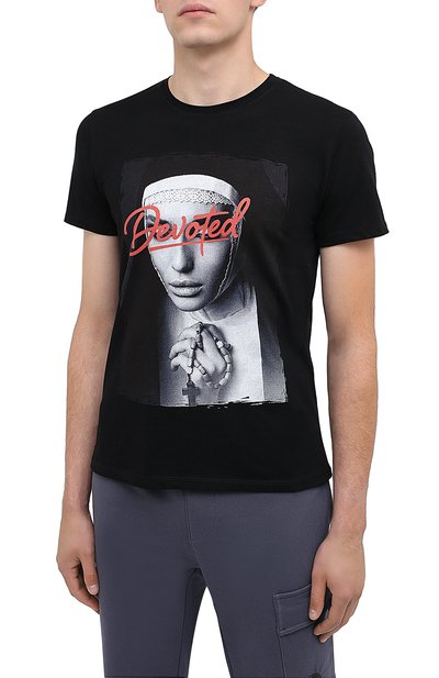 Хлопковая футболка BISIBIGLIO, арт. DEV0TED PRAY/PESANTE, фото 3