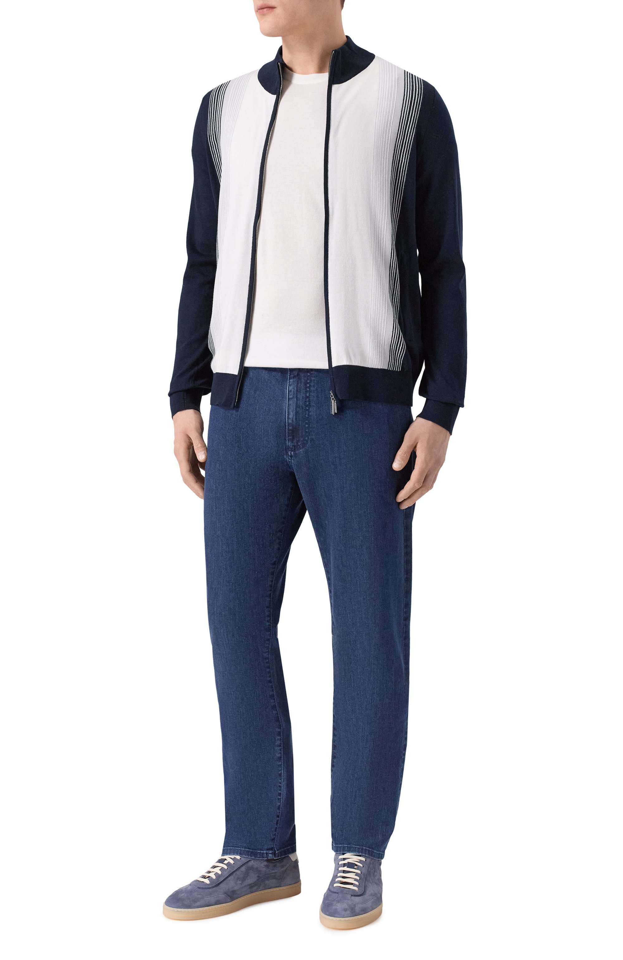 Кардиган из хлопка и шелка ZILLI, арт. KZMC01M0142VZIS00, фото 2