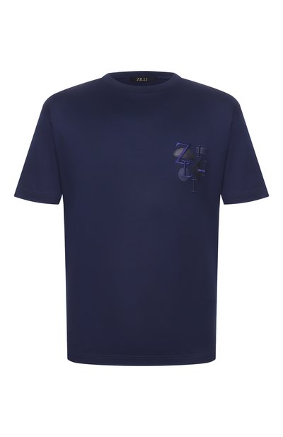 Мужская хлопковая футболка ZILLI, арт. TSR03PM1171VZBR00