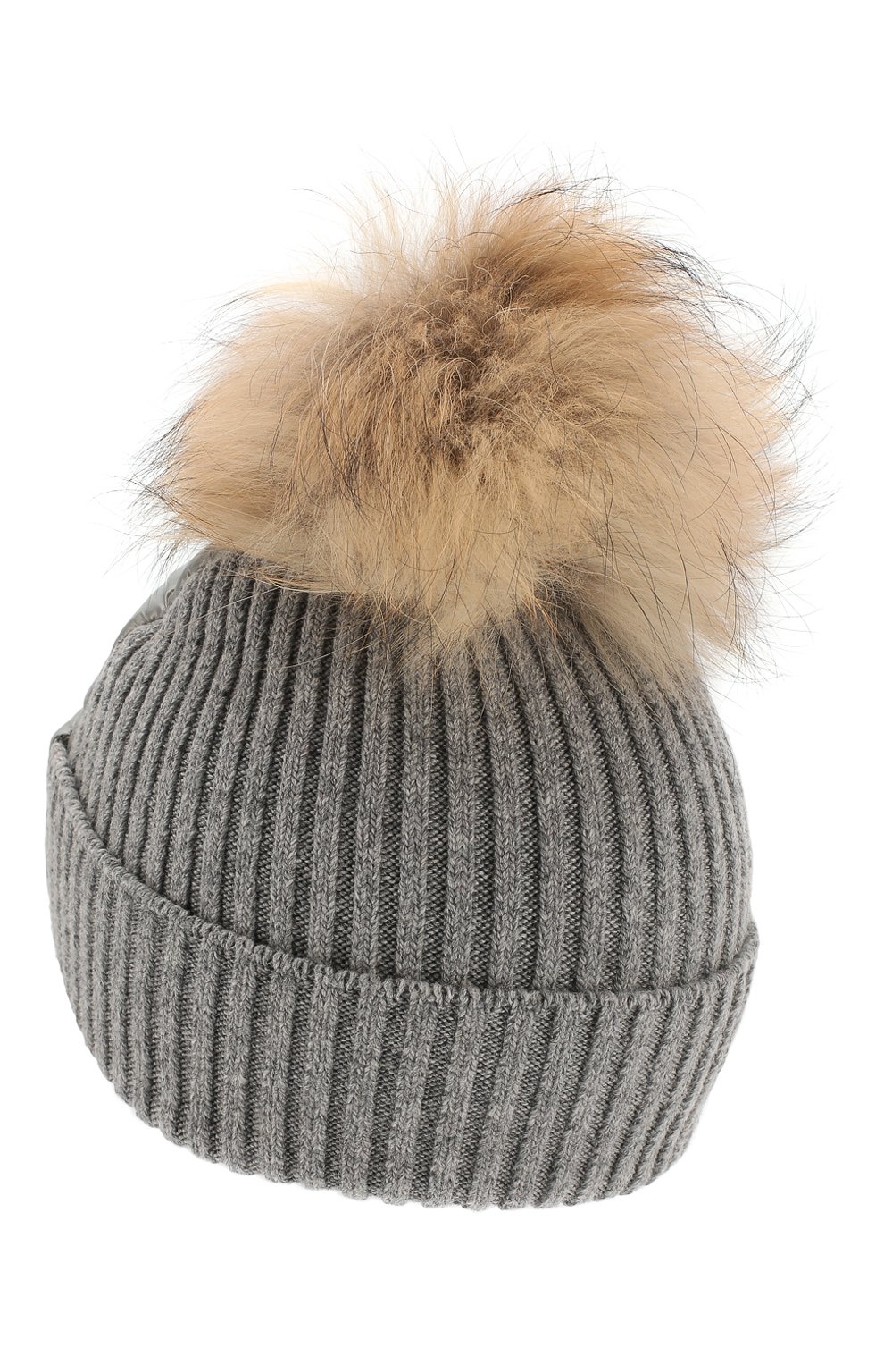 Утепленная шапка с меховым помпоном HERNO, арт. BER001G/12017, фото 2