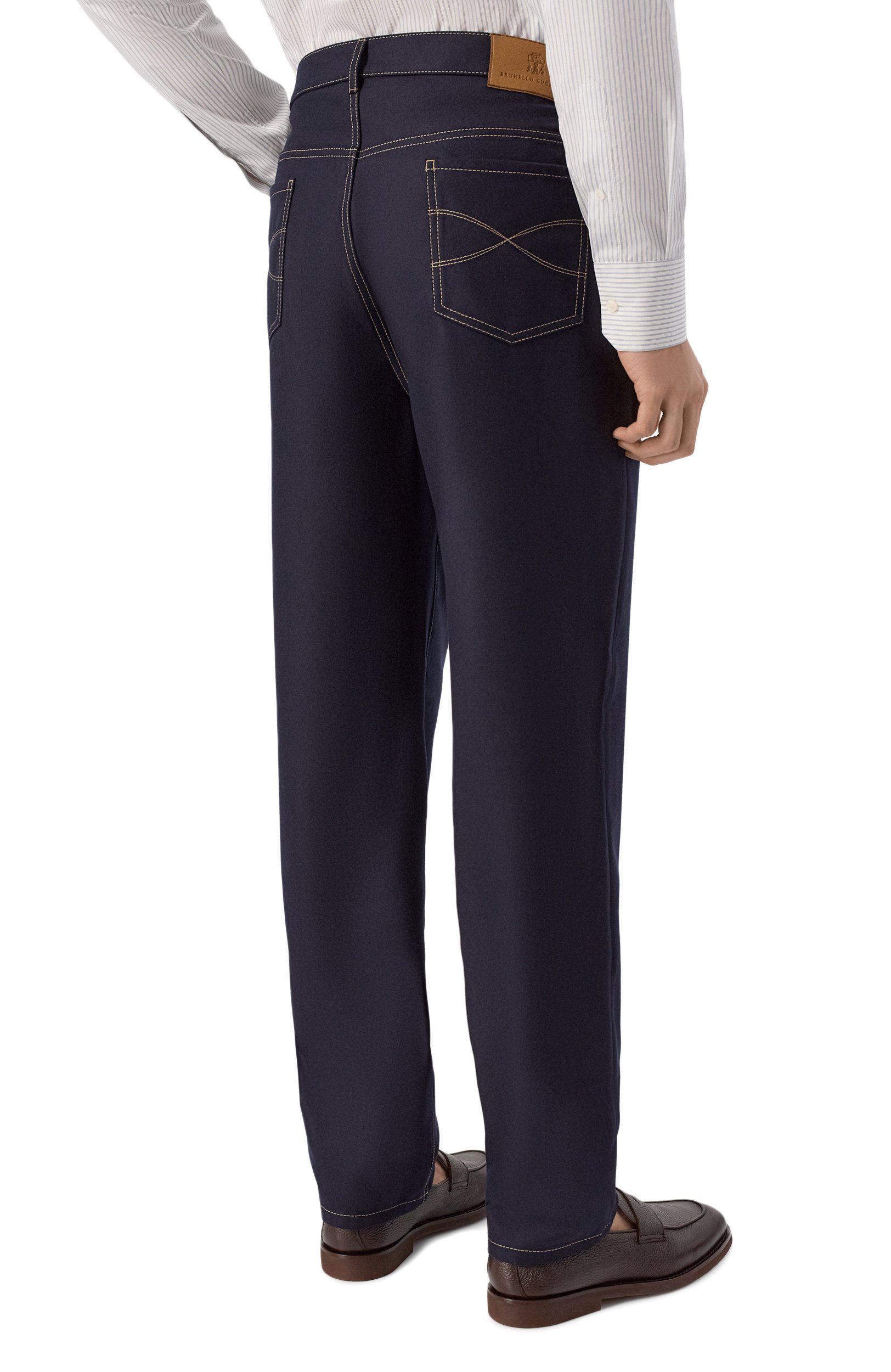 Шерстяные брюки BRUNELLO CUCINELLI, арт. M038PF1012, фото 4