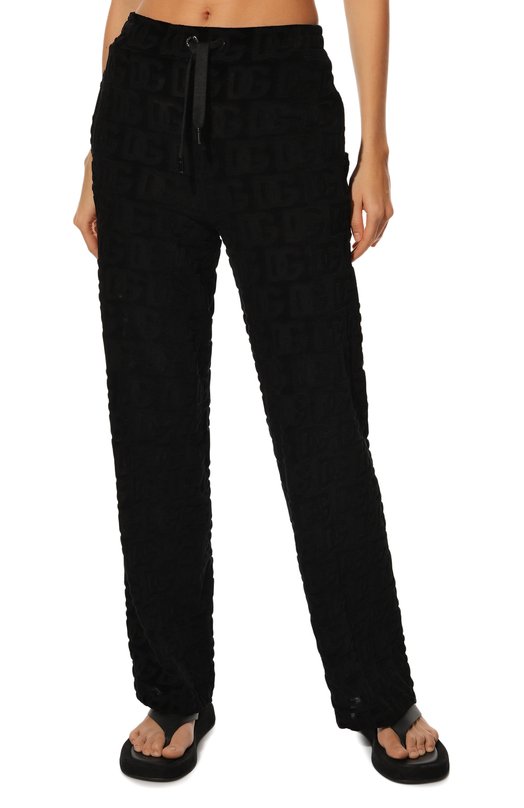 Хлопковые брюки Dolce & Gabbana FTCKJT/FJ7DM Чёрный  FTCKJT/FJ7DM Фото 3