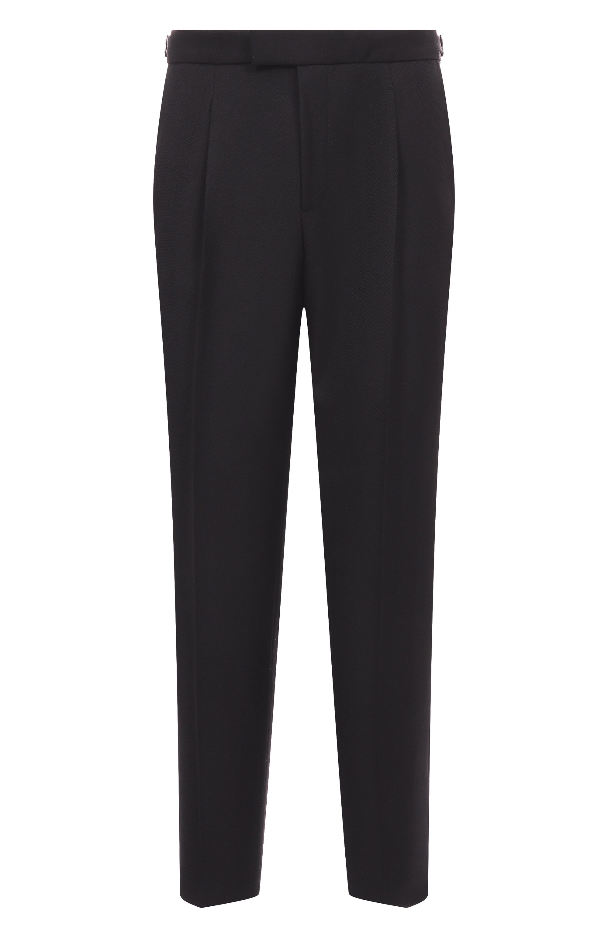 Шерстяные брюки BOSS черного цвета по цене 29950 руб., арт. 50551015, фото 1 Шерстяные брюки BOSS, арт. 50551015, фото 1