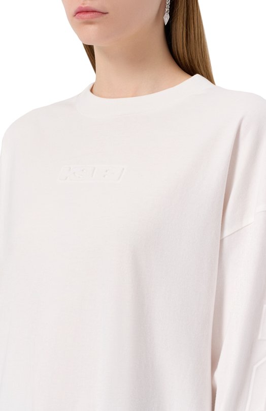 Хлопковый лонгслив Ksubi WSP25TE016 Белый  WSP25TE016 Фото 5