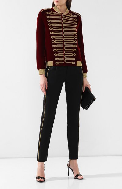 Бархатный бомбер SAINT LAURENT, арт. 571093/Y525R, фото 2