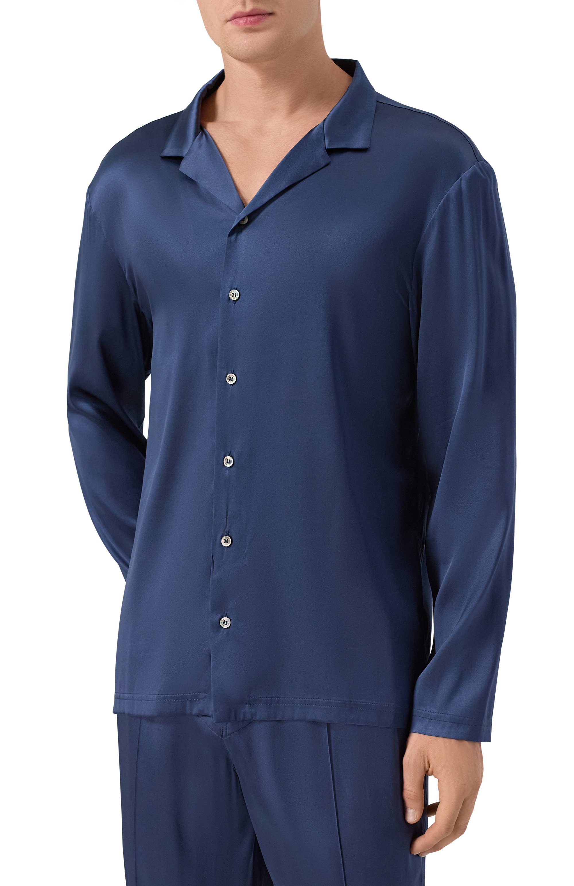 Шелковая сорочка KITON, арт. UNWM010K0749D, фото 3