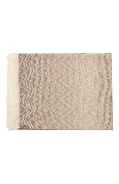 Шерстяной плед MISSONIHOME светло-бежевого цвета по цене 46200 руб., арт. 1T3PL99009/481, фото 3 Шерстяной плед MISSONIHOME, арт. 1T3PL99009/481, фото 3