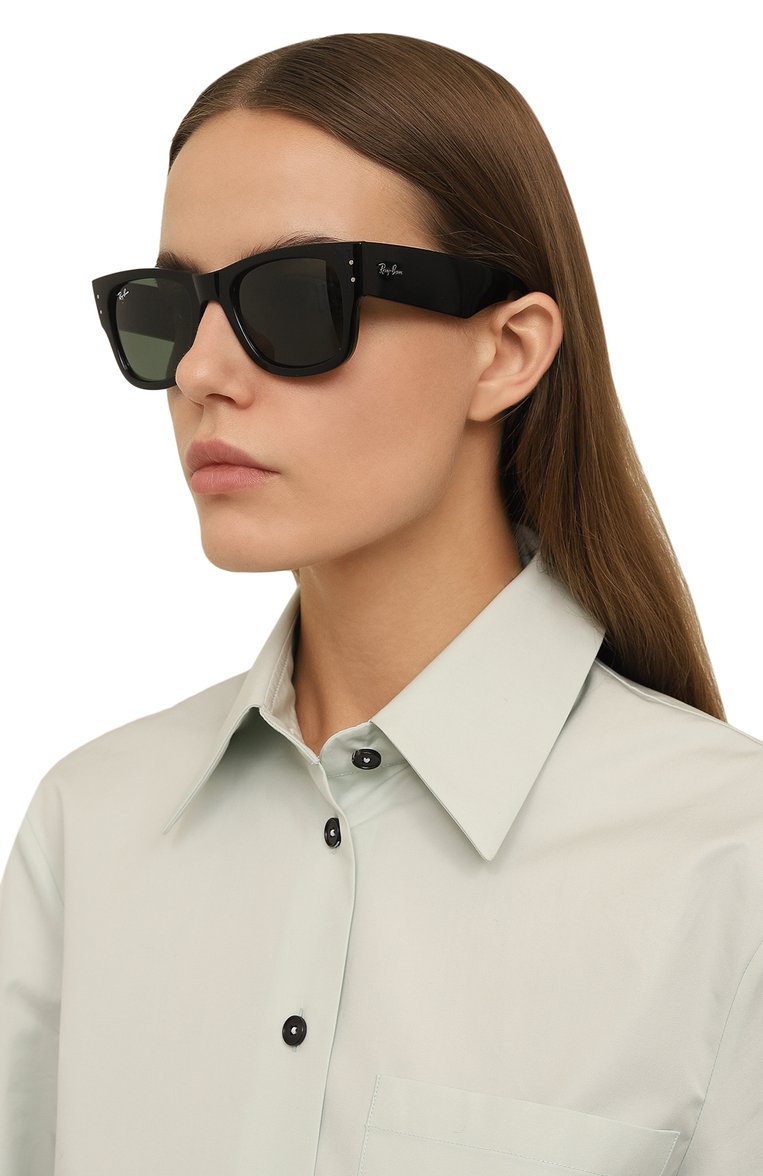 Женские солнцезащитные очки RAY-BAN черного цвета, арт. 0840S-901/31 | Фото 2 (Тип очков: С/з; Кросс-КТ: С/з-унисекс; Нос: Не проставлено; Региональные ограничения белый список (Axapta Mercury): Не проставлено; Материал: Пластик; Оптика Гендер: оптика-унисекс; Очки форма: Квадратные)
