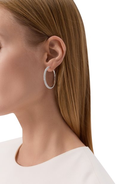 Серьги dextera SWAROVSKI серебряного цвета по цене 19850 руб., арт. 5754156, фото 2 Серьги dextera SWAROVSKI, арт. 5754156, фото 2