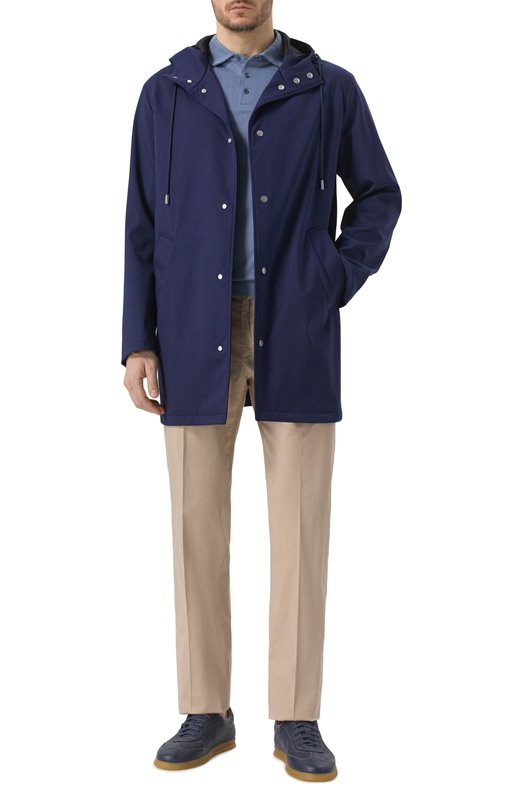 Шерстяная парка Kiton UW2078V0835F01 Синий  UW2078V0835F01 Фото 2