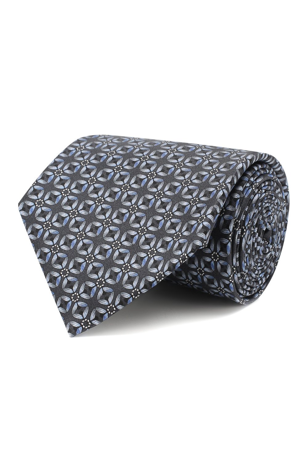 Шелковый галстук LANVIN серого цвета по цене 11950 руб., арт. 2345/TIE, фото 1 Шелковый галстук LANVIN, арт. 2345/TIE, фото 1