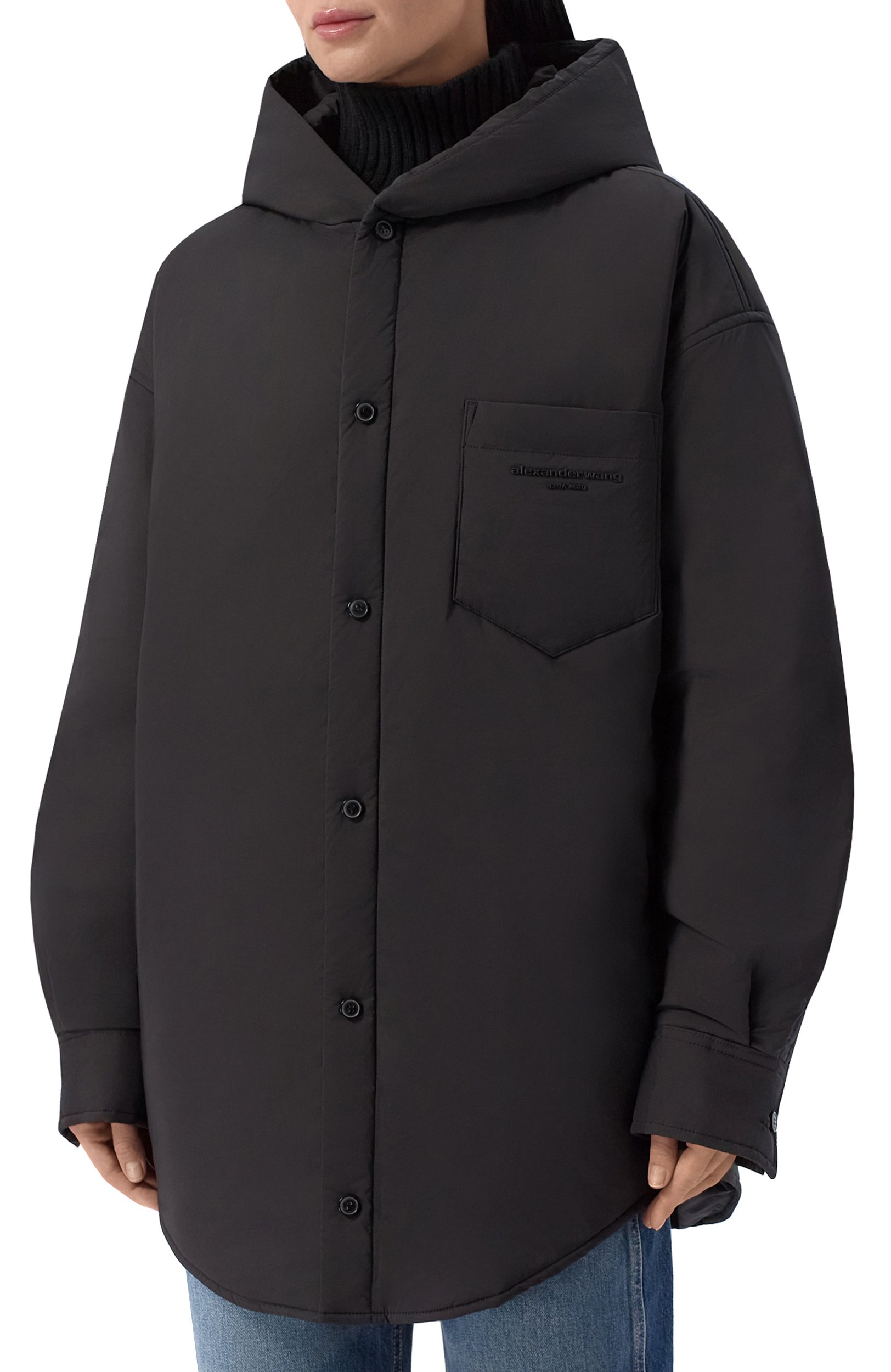 Куртка ALEXANDER WANG черного цвета по цене 88250 руб., арт. UWC4263334, фото 3 Куртка ALEXANDER WANG, арт. UWC4263334, фото 3