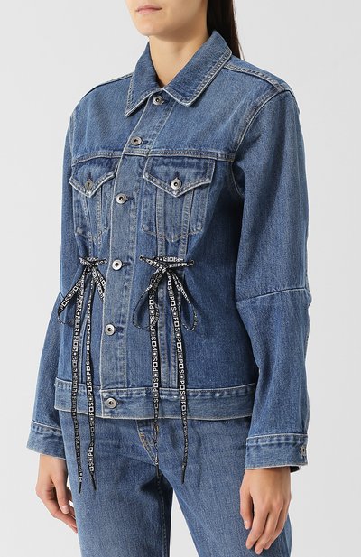 Джинсовая куртка с потертостями PROENZA SCHOULER, арт. WL1839094-DC012, фото 3