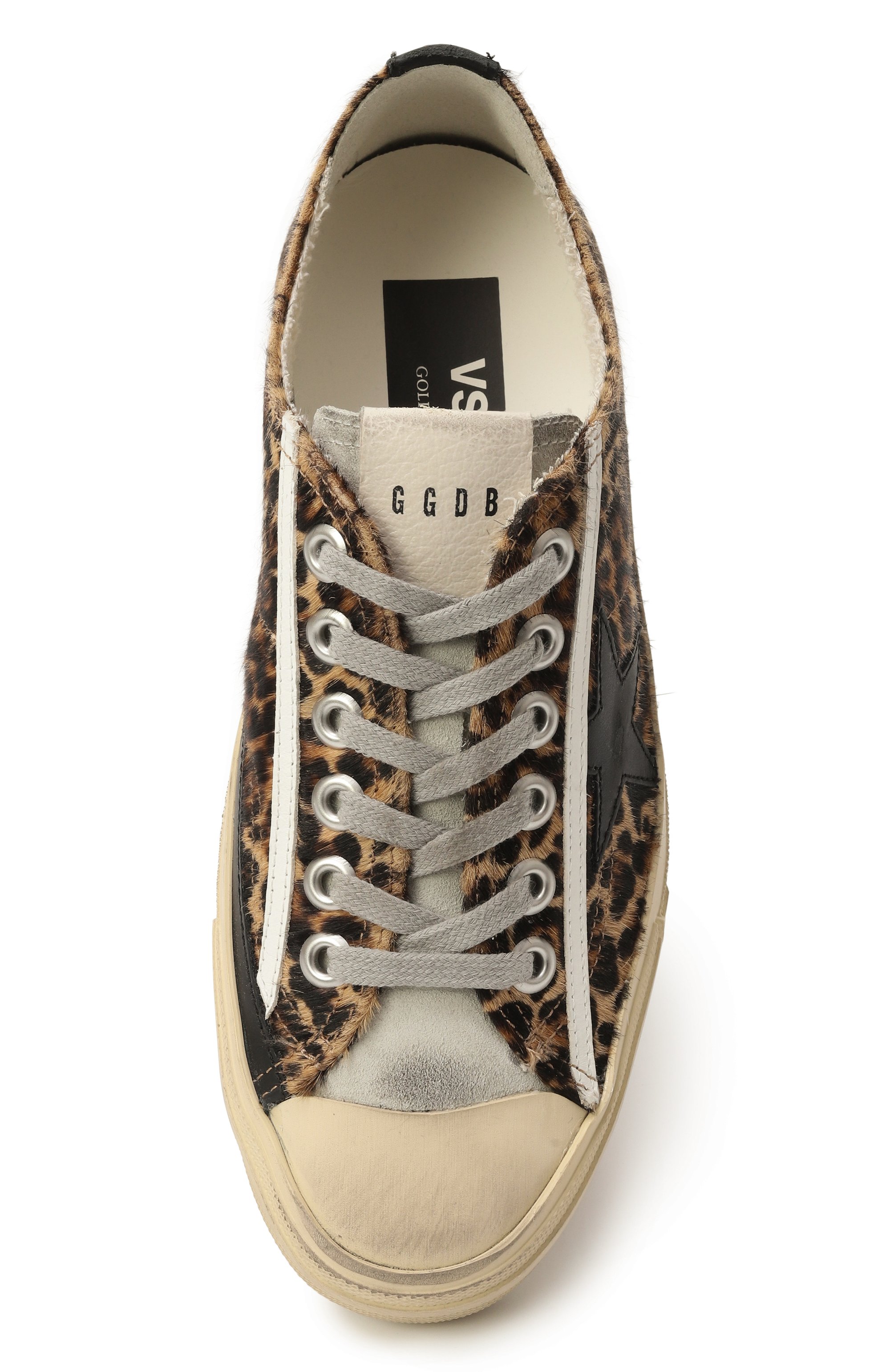 Кожаные кеды v-star GOLDEN GOOSE DELUXE BRAND, арт. GWF00129.F005030, фото 6