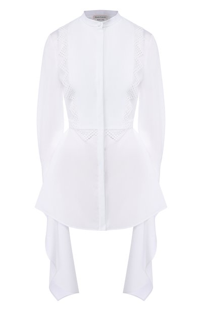 Женская хлопковая блузка ALEXANDER MCQUEEN, арт. 620397/QAAAD