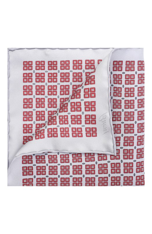 Шелковый комплект из галстука и платка Brioni 08A900/PD450 Красный  08A900/PD450 Фото 5