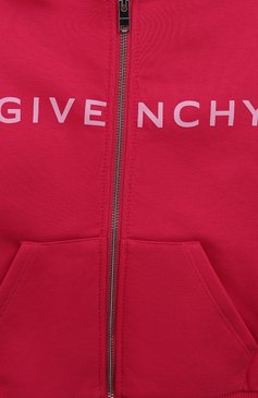 Детский хлопковая толстовка GIVENCHY фуксия цвета, арт. H15352/6A-12A | Фото 3 (Рукава: Длинные; Девочки Кросс-КТ: Толстовка-одежда; Материал сплава: Проставлено; Материал внешний: Хлопок; Драгоценные камни: Проставлено; Ростовка одежда: 6 лет | 116 см, 12 лет | 152 см, 10 - 11 лет | 140 - 146см, 8 лет | 128 см)