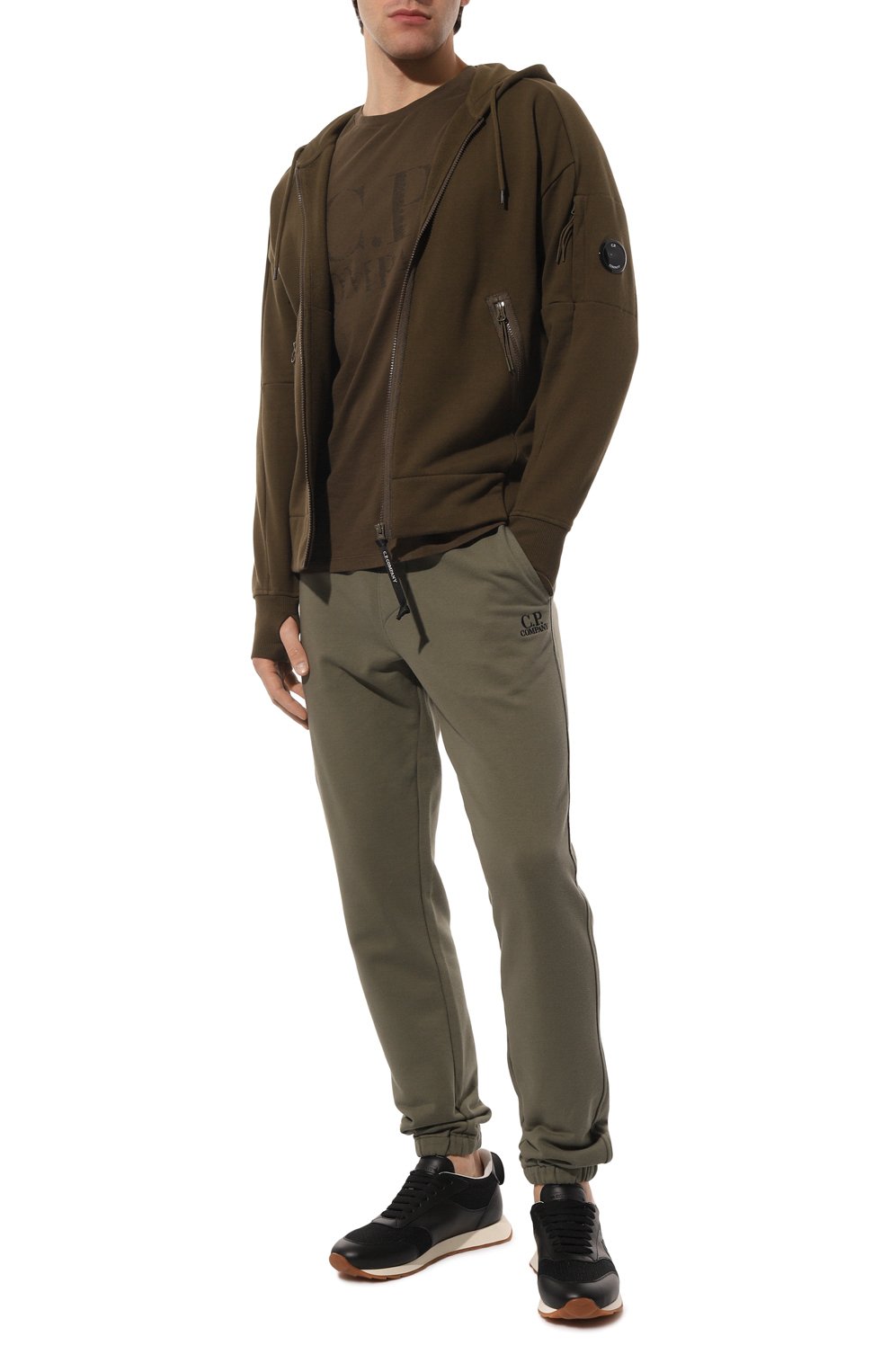 Хлопковые джоггеры C.P. COMPANY, арт. 14CMSP135A-005086W, фото 2