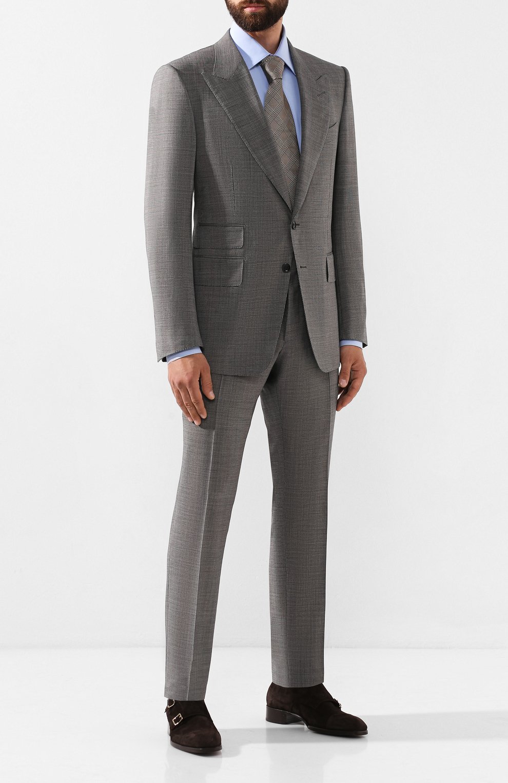 Хлопковая сорочка LANVIN синего цвета по цене 25200 руб., арт. RMSI0012-S00300PER, фото 2 Хлопковая сорочка LANVIN, арт. RMSI0012-S00300PER, фото 2