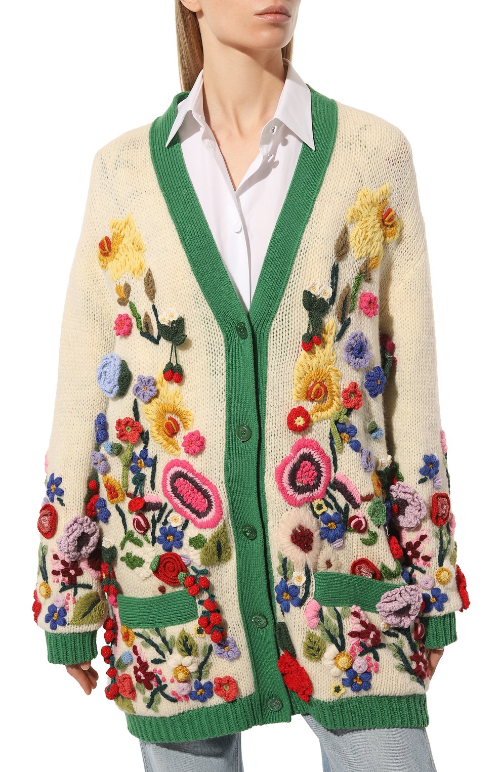 Шерстяной кардиган GUCCI, арт. 553535 XKAGJ, фото 3