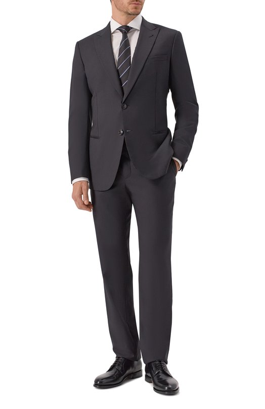 Шерстяной костюм Giorgio Armani 8WGAV00E/T01Z6 Чёрный 8WGAV00E/T01Z6