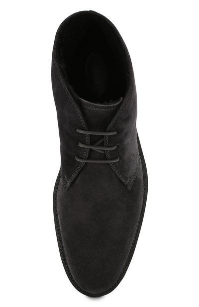 Замшевые ботинки TOD’S темно-серого цвета по цене 65400 руб., арт. XXM45A00D82RE0, фото 5 Замшевые ботинки TOD’S, арт. XXM45A00D82RE0, фото 5
