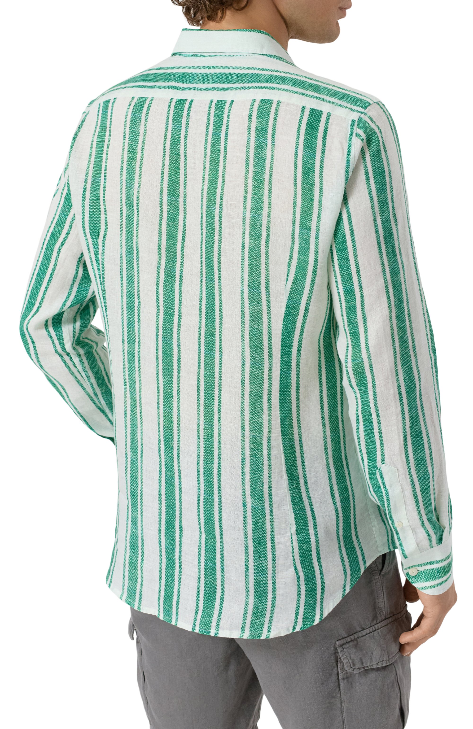 Льняная рубашка MC2 SAINT BARTH, арт. STBM PAMPL0NA/01918H, фото 4