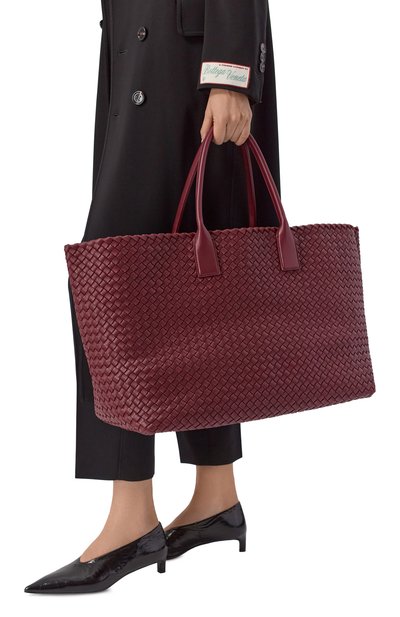 Женская сумка-тоут cabat large BOTTEGA VENETA, арт. 608811/V10W1