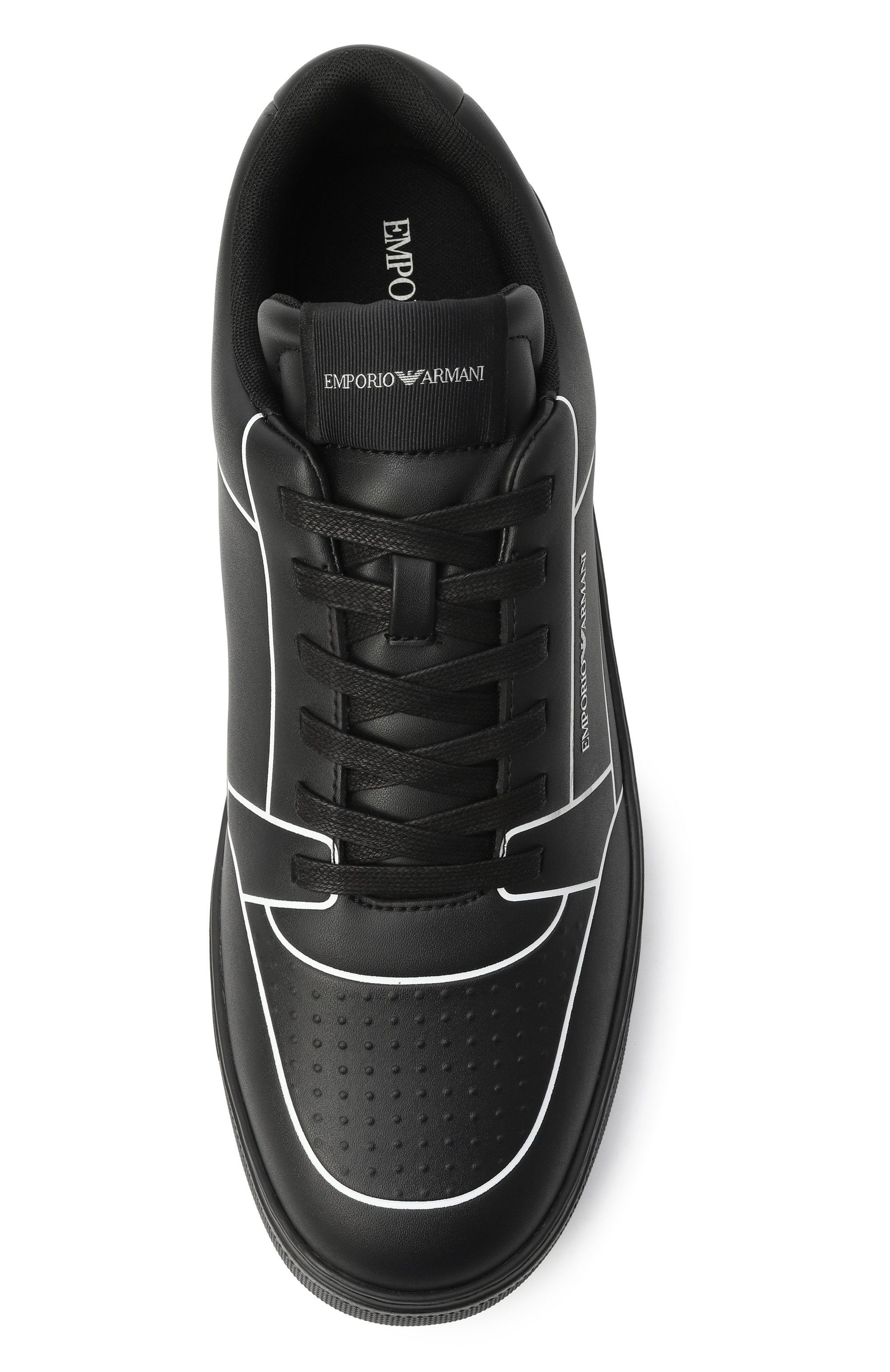 Кожаные кеды EMPORIO ARMANI, арт. EM002852/AF18014, фото 6