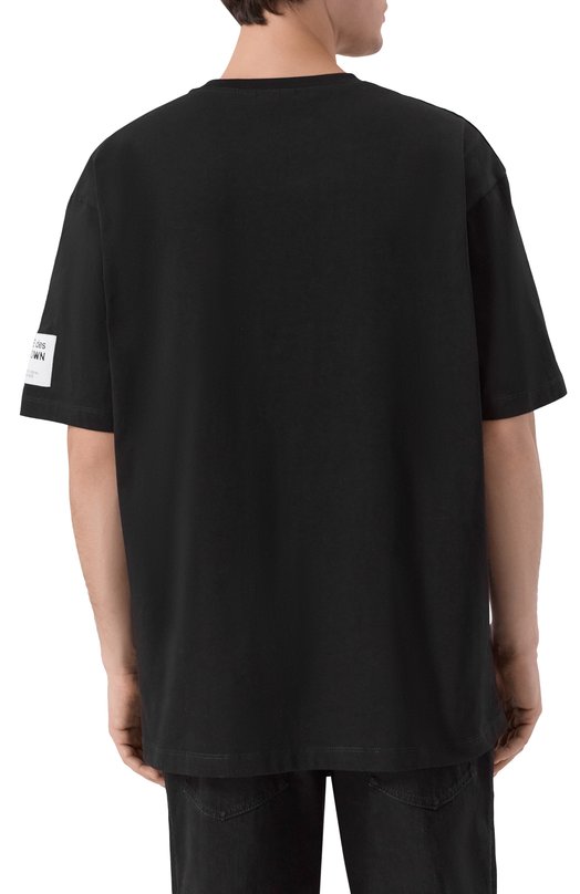 Хлопковая футболка Comme des Fuckdown CFABM01783 Чёрный  CFABM01783 Фото 4