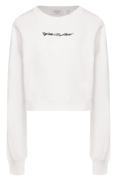 Женский хлопковый свитшот OFF-WHITE, арт. 2BA079S26FLE001