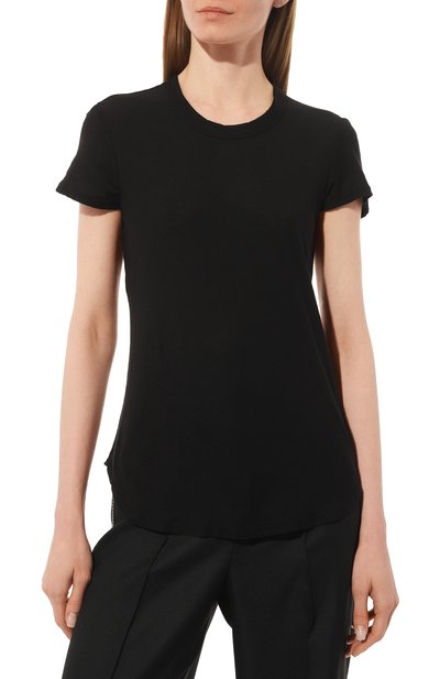 Хлопковая футболка JAMES PERSE черного цвета по цене 19200 руб., арт. WUA3037/BLK, фото 3 Хлопковая футболка JAMES PERSE, арт. WUA3037/BLK, фото 3