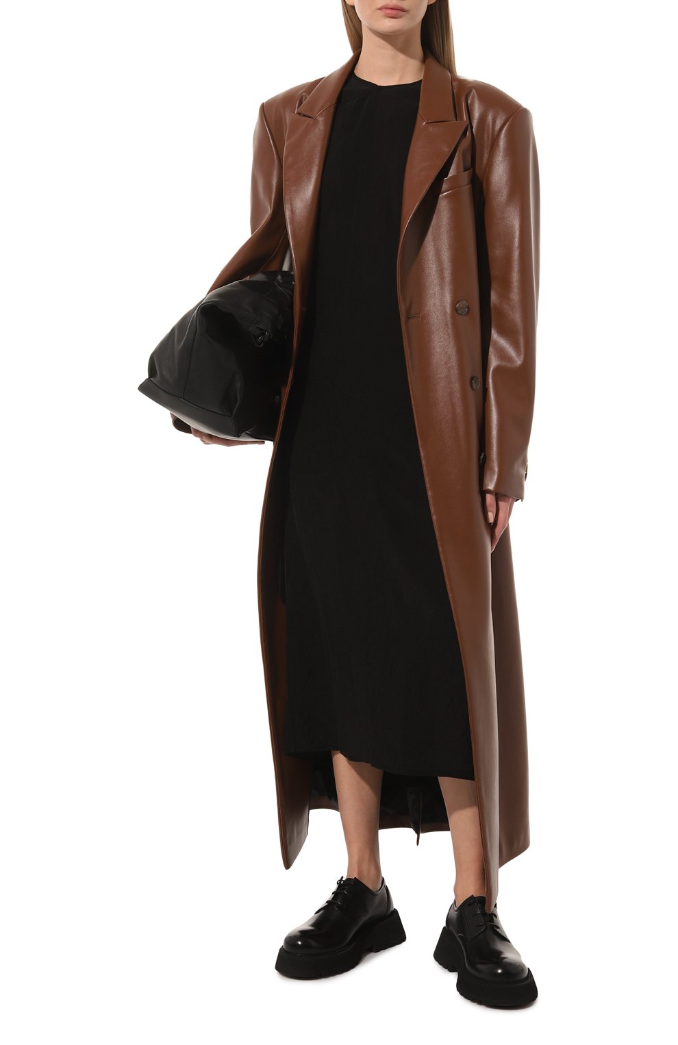 Платье из вискозы UMA WANG черного цвета по цене 99350 руб., арт. S3 M UP5002, фото 2 Платье из вискозы UMA WANG, арт. S3 M UP5002, фото 2