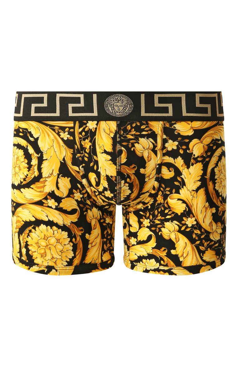 Мужские хлопковые боксеры VERSACE черного цвета, арт. 1001384/1A11188 | Фото 1 (Нос: Не проставлено; Кросс-КТ: бельё; Трусы М: Боксеры; Мужское Кросс-КТ: Трусы; Материал внешний: Хлопок)