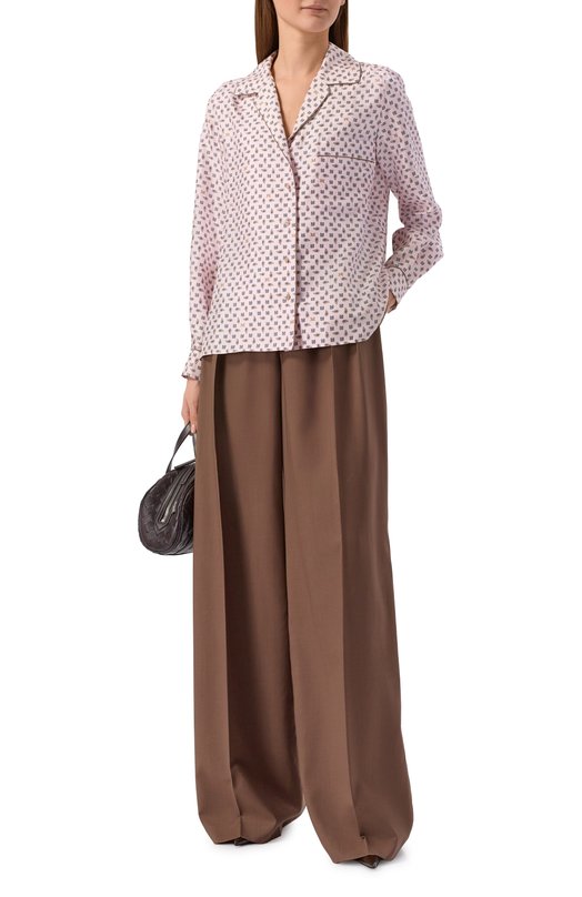 Шелковая рубашка Max Mara MXMDISC0 Розовый  MXMDISC0 Фото 2