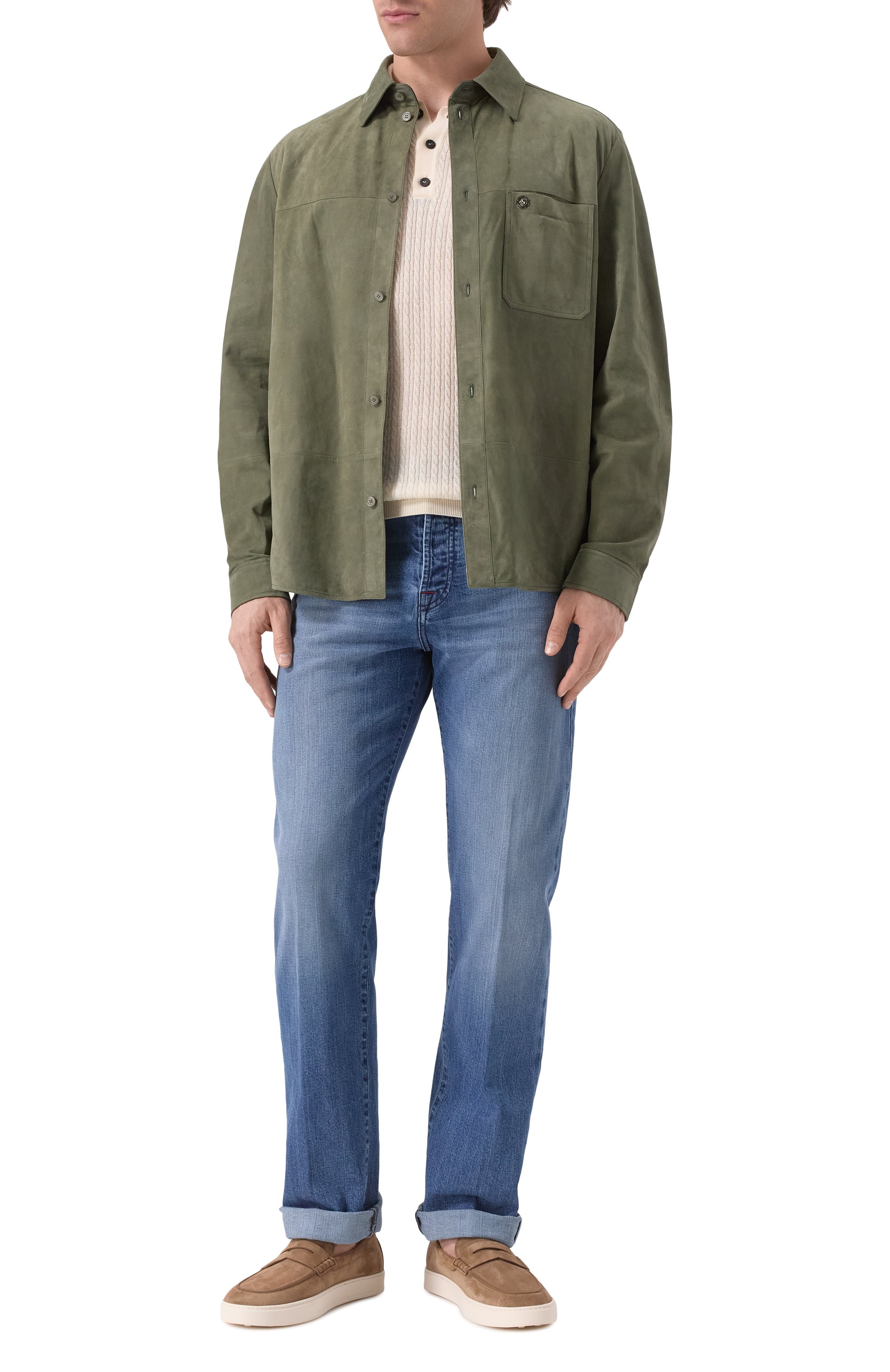 Поло из шерсти и шелка KITON, арт. UMM059801, фото 2